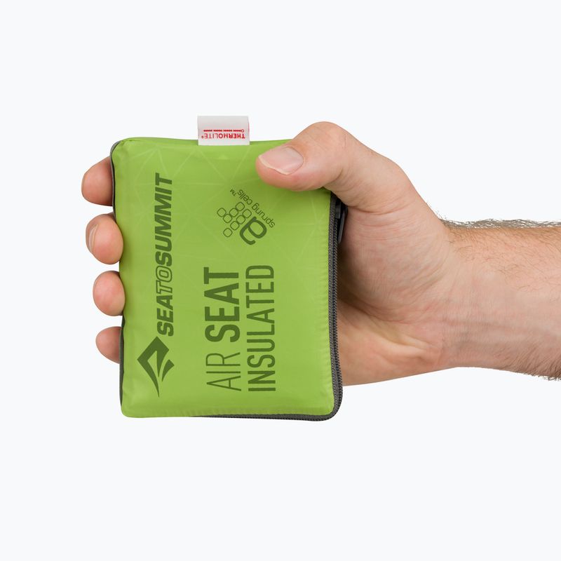 Nafukovací sedací podložka Sea to Summit Air Seat Insulated green 10