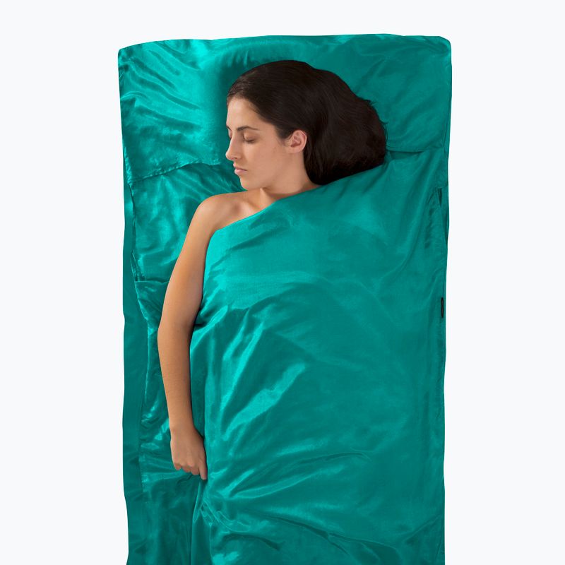 Vložka do spacího pytle Sea to Summit Silk/Cotton Traveller s polštářem Marine ASLKCTNYHASF 3