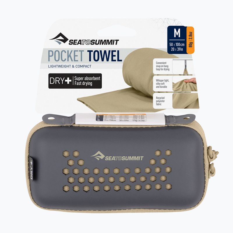 Rychleschnoucí ručník Sea to Summit Pocket Towel beluga 5