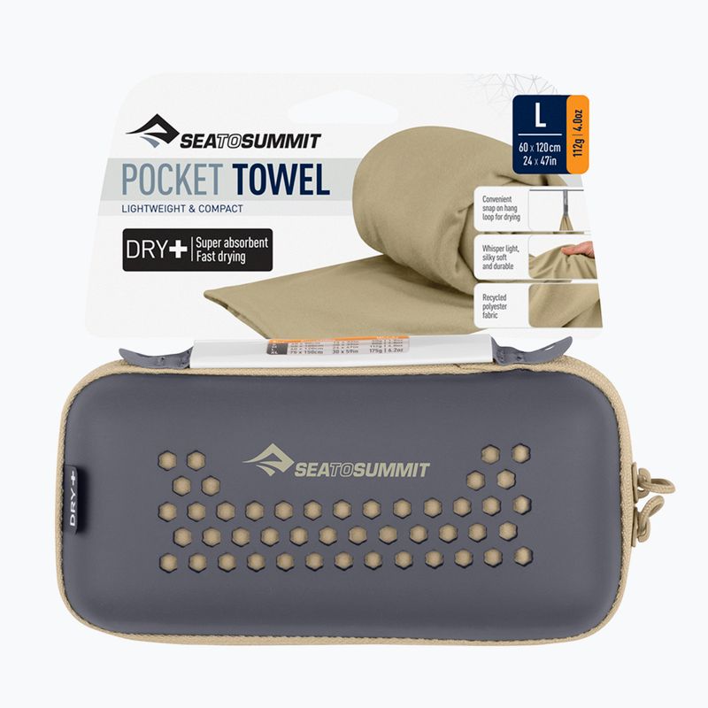 Rychleschnoucí ručník Sea to Summit Pocket Towel desert 3