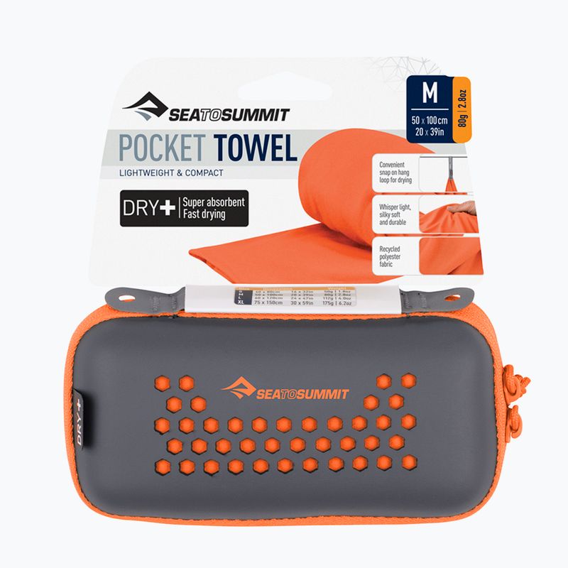 Rychleschnoucí ručník Sea to Summit Pocket Towel picante 6