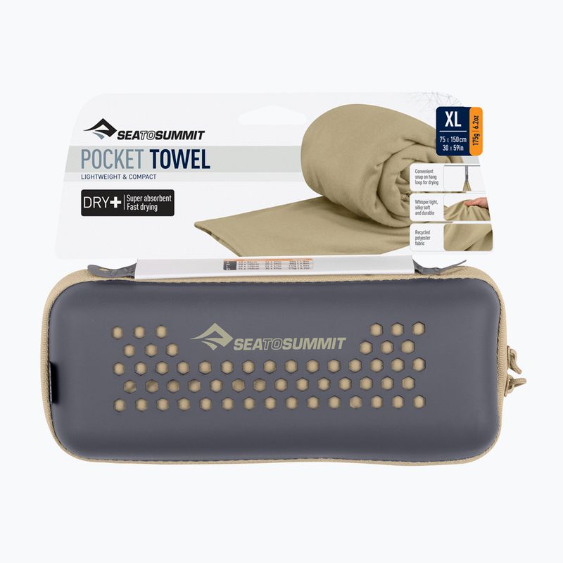 Rychleschnoucí ručník Sea to Summit Pocket Towel desert 3