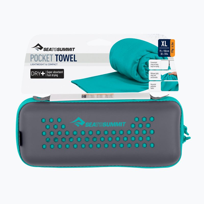 Rychleschnoucí ručník Sea to Summit Pocket Towel baltic 3