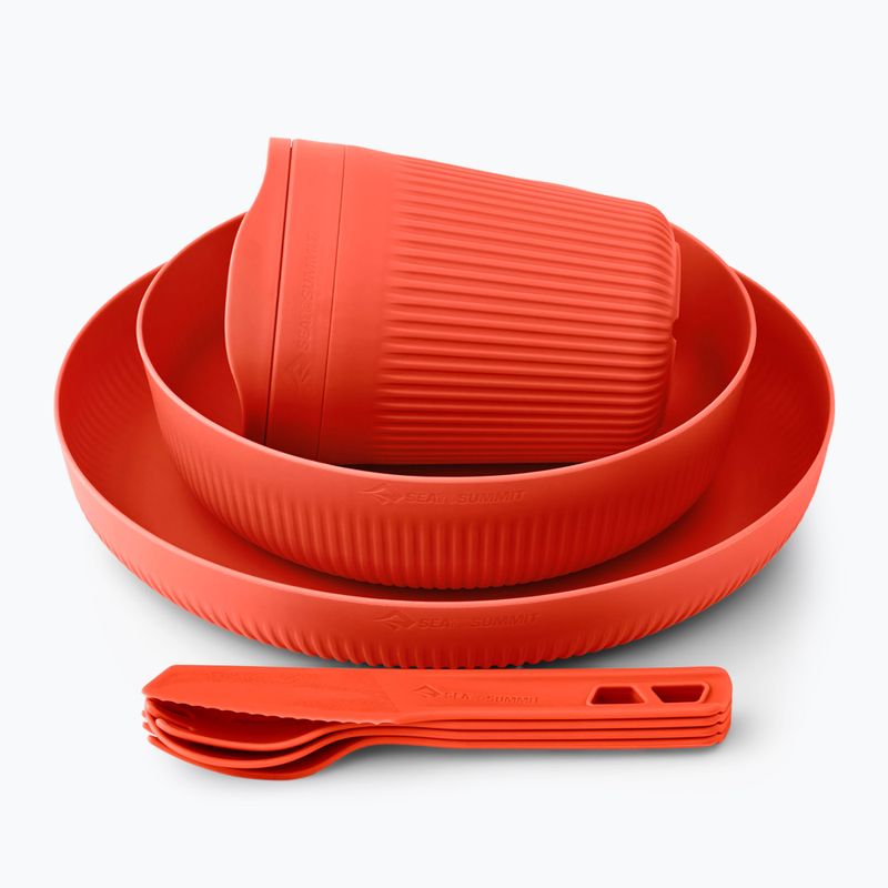 Sada turistického nádobí Sea to Summit Passage Dinnerware orange