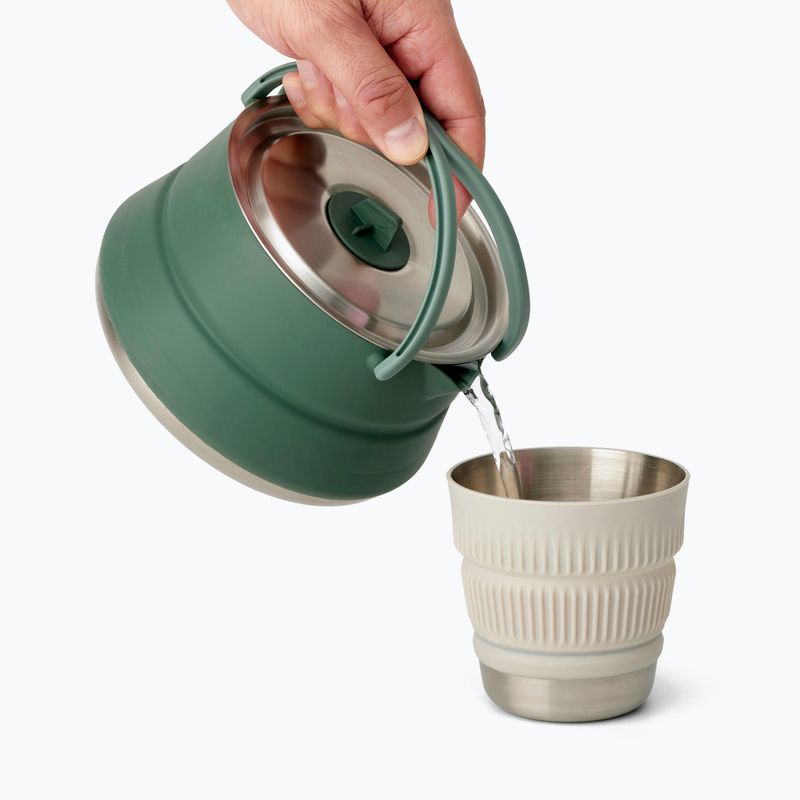 Sea To Summit Detour Skládací cestovní konvice z nerezové oceli 1,6 l green 5