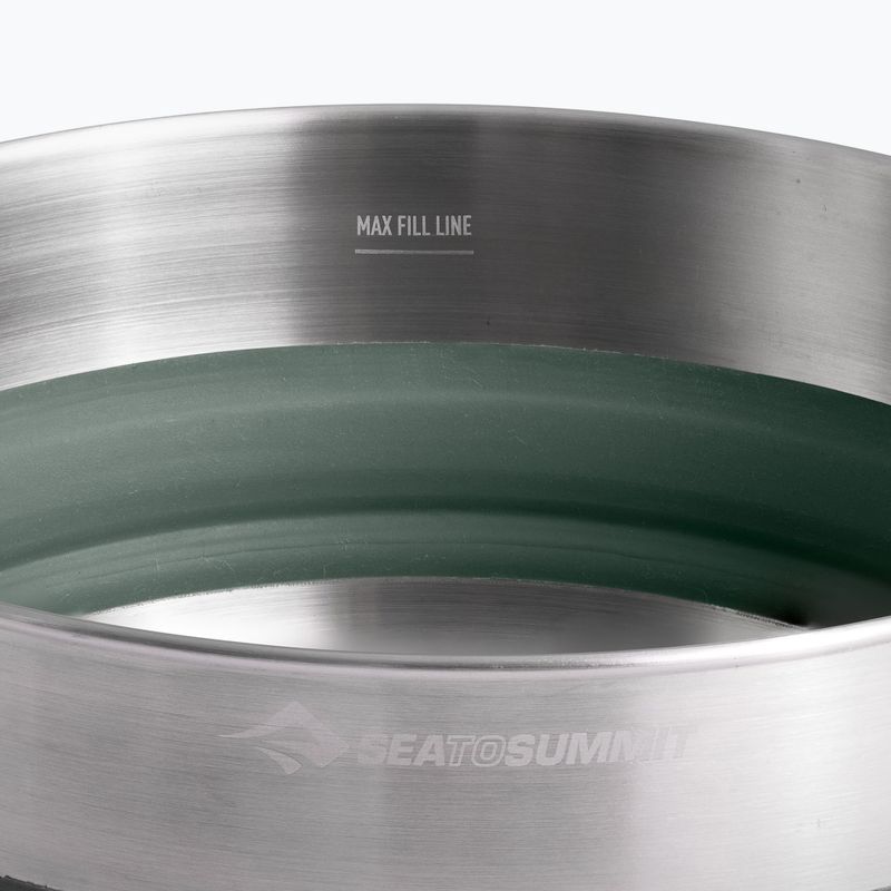 Turistický hrnec Sea To Summit Detour Stainless Steel Collapsible 3 l laurel wreath 5