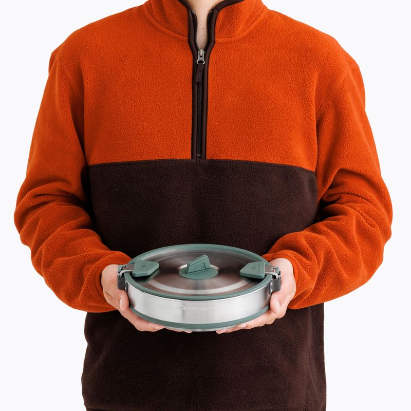 Turistický hrnec Sea To Summit Detour Stainless Steel Collapsible 3 l laurel wreath 6