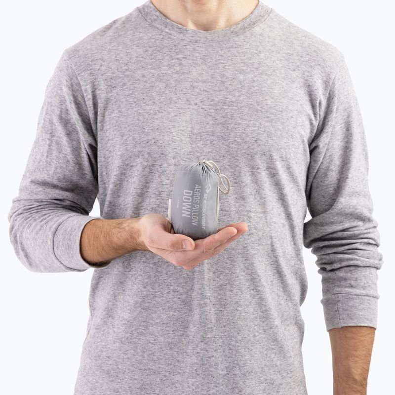 Cestovní polštář Sea to Summit Aeros Down L neutral grey 5