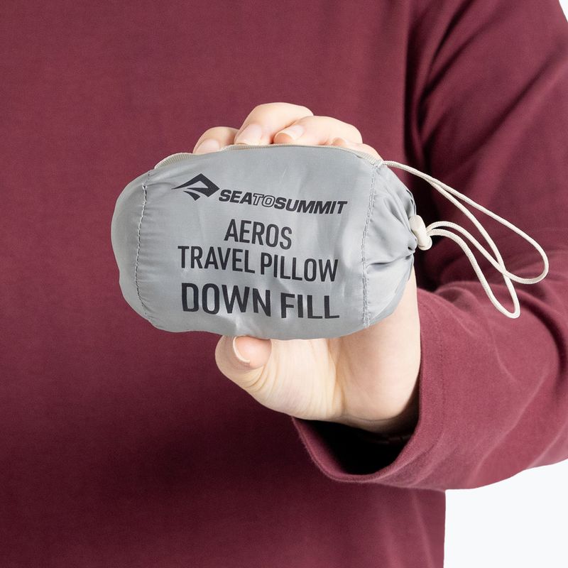 Cestovní polštářek Sea To Summit Aeros Down Travel neutral grey 7