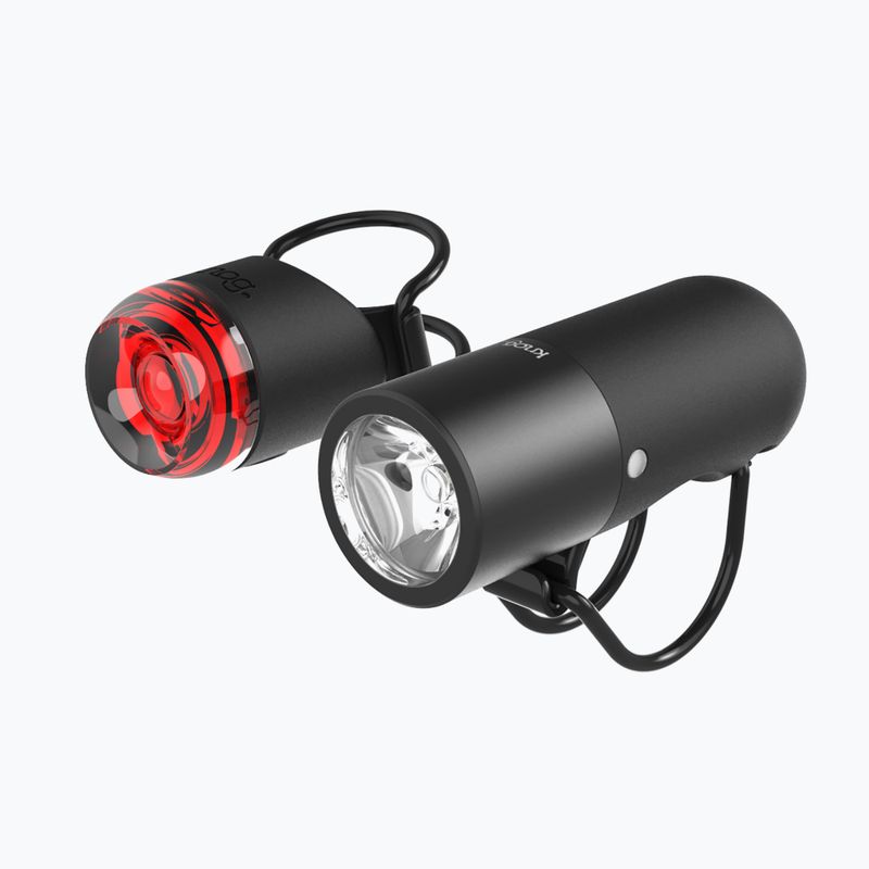 Sada světel na kolo Knog Plugger Twinpack černá 2