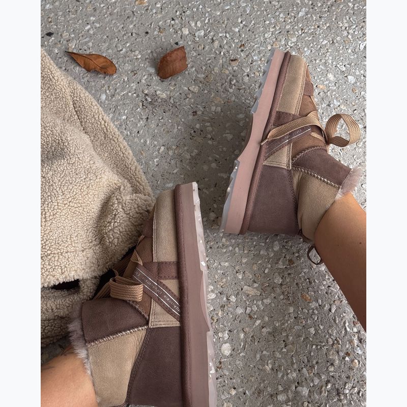 Dámské sněhule EMU Australia Blurred Micro Patchwork mashroom 10