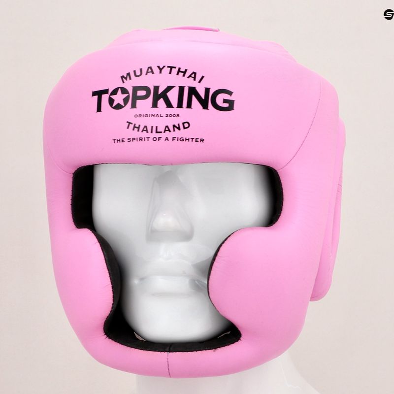 Boxerská helma  Top King Full Coverage pink 8