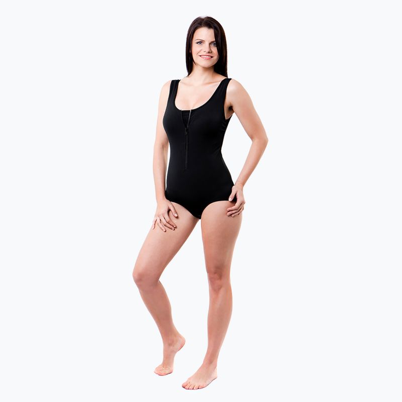 Dámské jednodílné plavky Funkita Zip Front One Piece still black 4