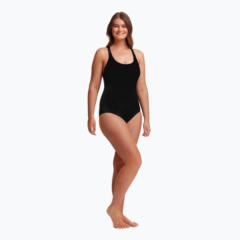 Funkita Brace Me Back One Piece Dámské plavky Still Black 3