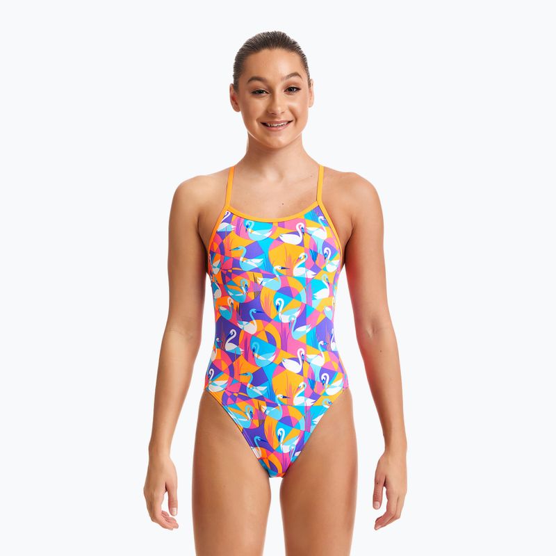 Dětské plavky Funkita Eco Single Strap žluto-růžové FKS030G7132608 5