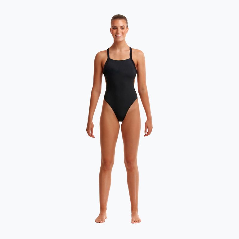 Funkita Dámské jednodílné plavky bez výztuže Still Black 2