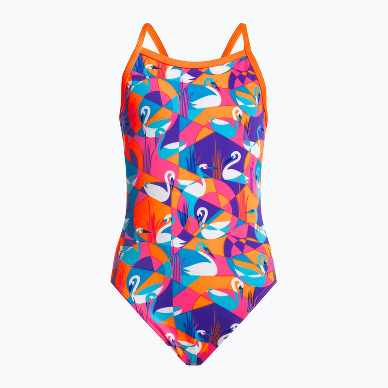 Dětské plavky Funkita Eco Single Strap žluto-růžové FKS030G7132608