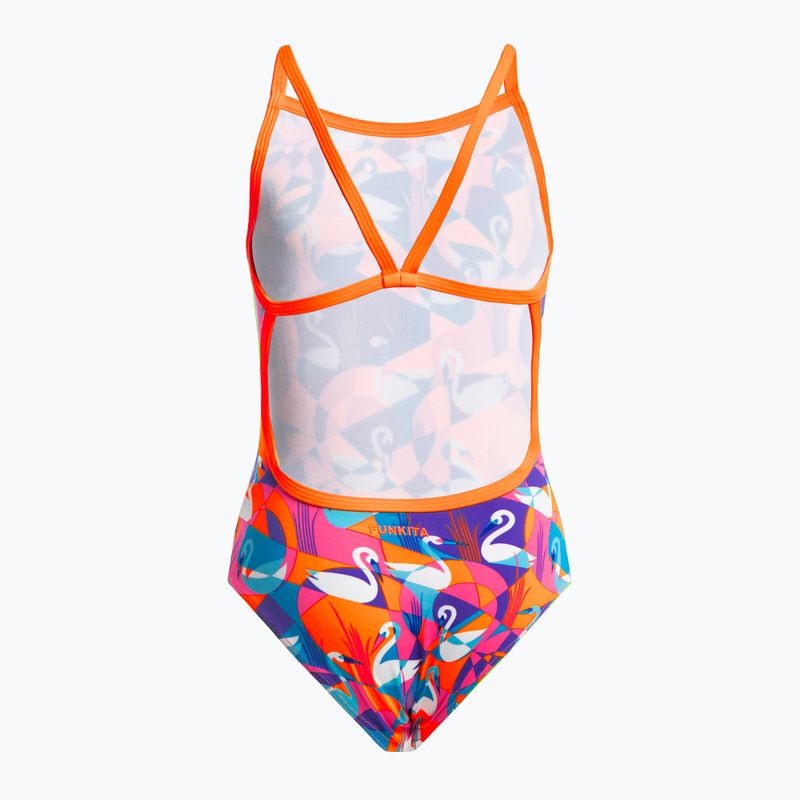 Dětské plavky Funkita Eco Single Strap žluto-růžové FKS030G7132608 2