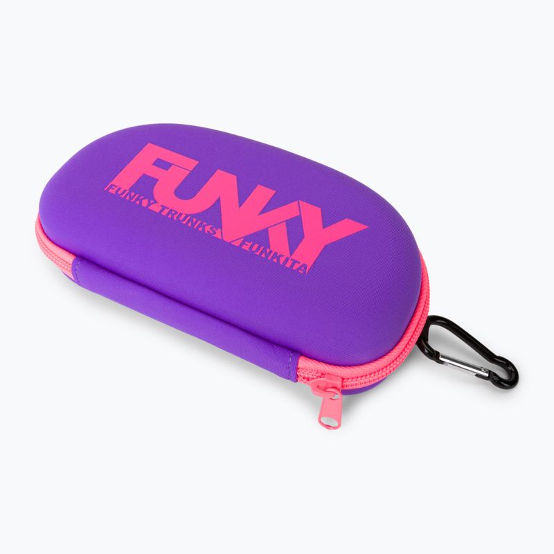 FUNKY TRUNKS Case Closed Pouzdro na plavecké brýle fialové FYG019N0220100