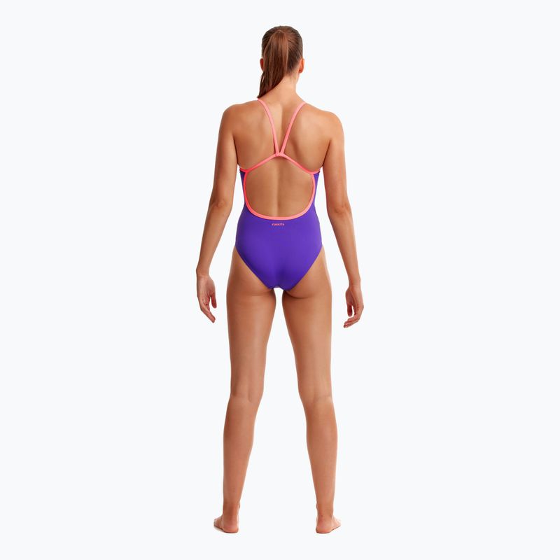 Dámské jednodílné plavky Funkita Single Strap One Piece purple punch 6