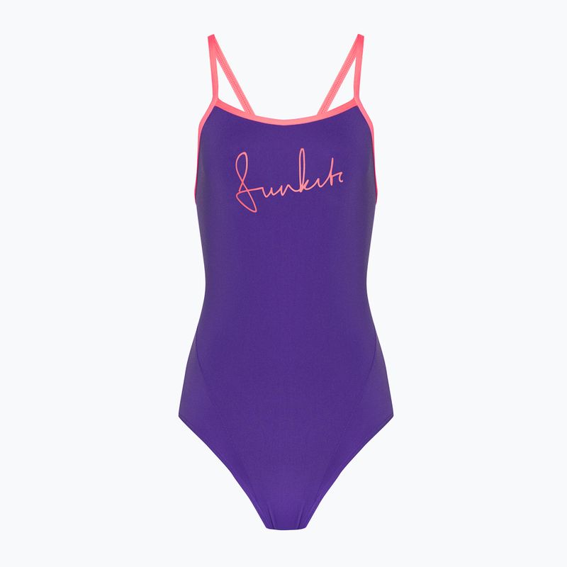 Dámské jednodílné plavky Funkita Single Strap One Piece purple punch