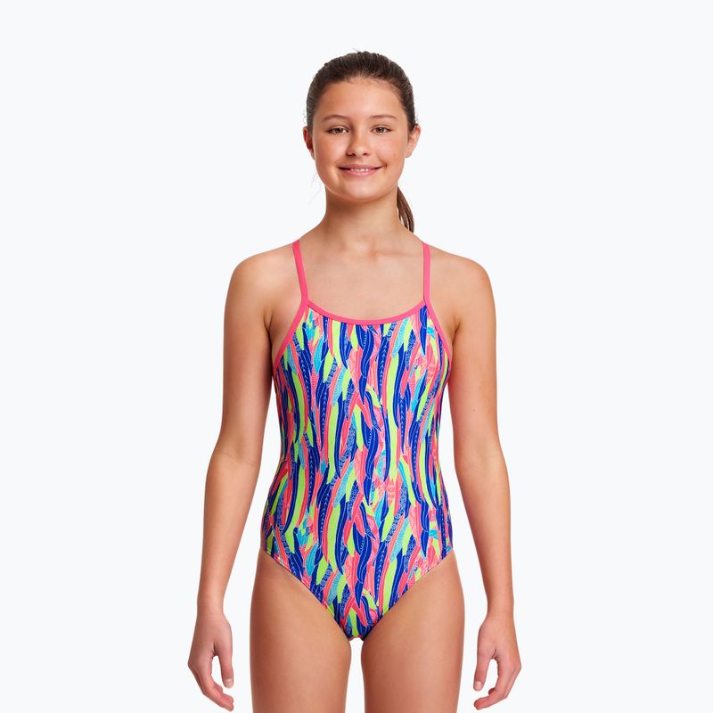 Dětské jednodílné plavky Funkita Diamond Back One Piece Wing Tips FKS033G71444 4