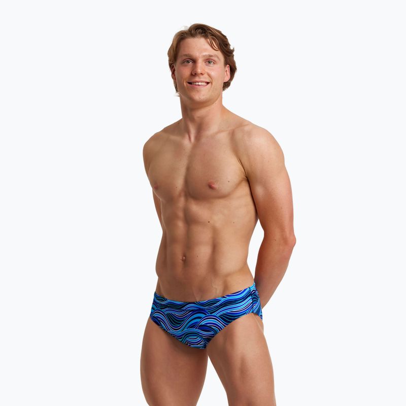 Pánské plavky FUNKY TRUNKS Classic Briefs modré FTS006M714270S 6