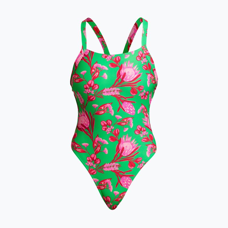 Funkita Dámské jednodílné plavky bez výztuže Zelená FKS020L7154912
