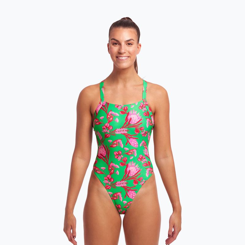 Funkita Dámské jednodílné plavky bez výztuže Zelená FKS020L7154912 2