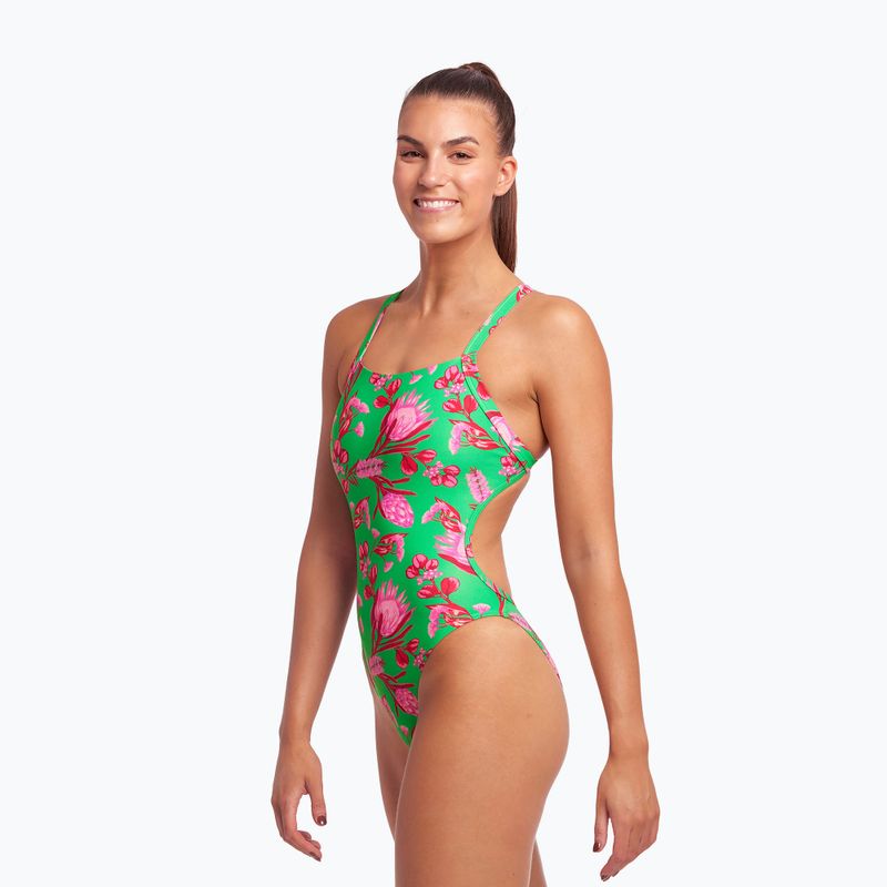 Funkita Dámské jednodílné plavky bez výztuže Zelená FKS020L7154912 3