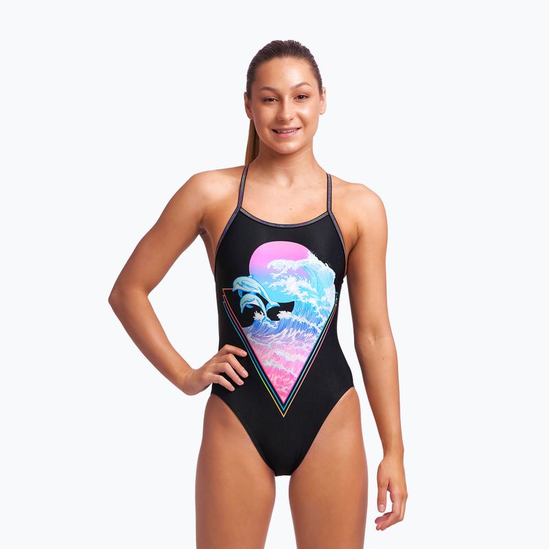 Funkita Dětské jednodílné plavky s jedním ramínkem Black FS16G7155814 3