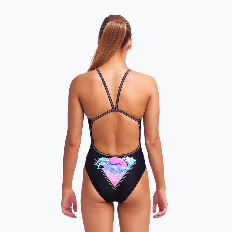 Funkita Dětské jednodílné plavky s jedním ramínkem Black FS16G7155814 4