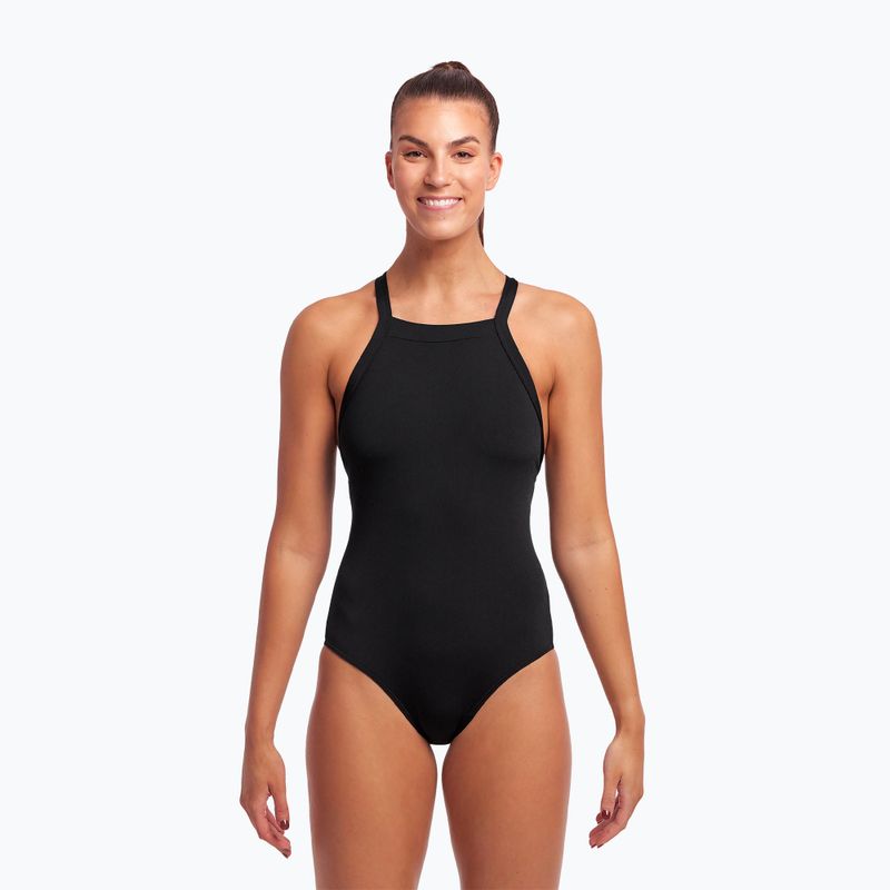 Dámské jednodílné plavky Funkita Sky Hi One Piece still black 2