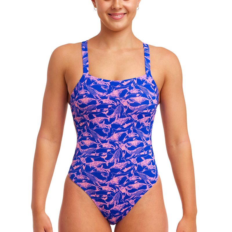 Dámské jednodílné plavky Funkita Brace Free minky pinky 6
