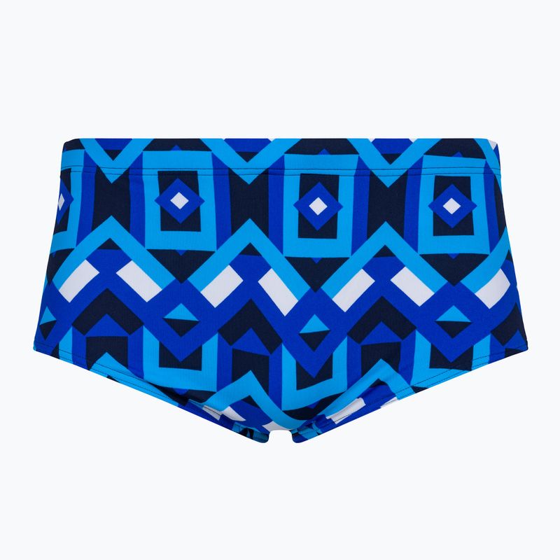 Pánské plavecké boxerky Funky Trunks Sidewinder s geo motivem