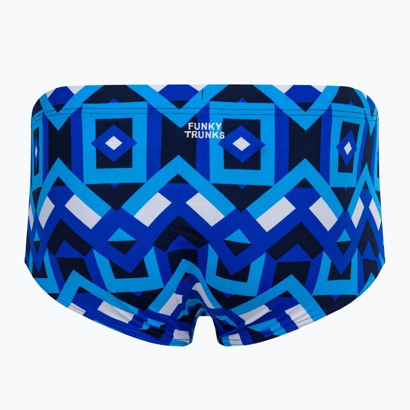 Pánské plavecké boxerky Funky Trunks Sidewinder s geo motivem 2