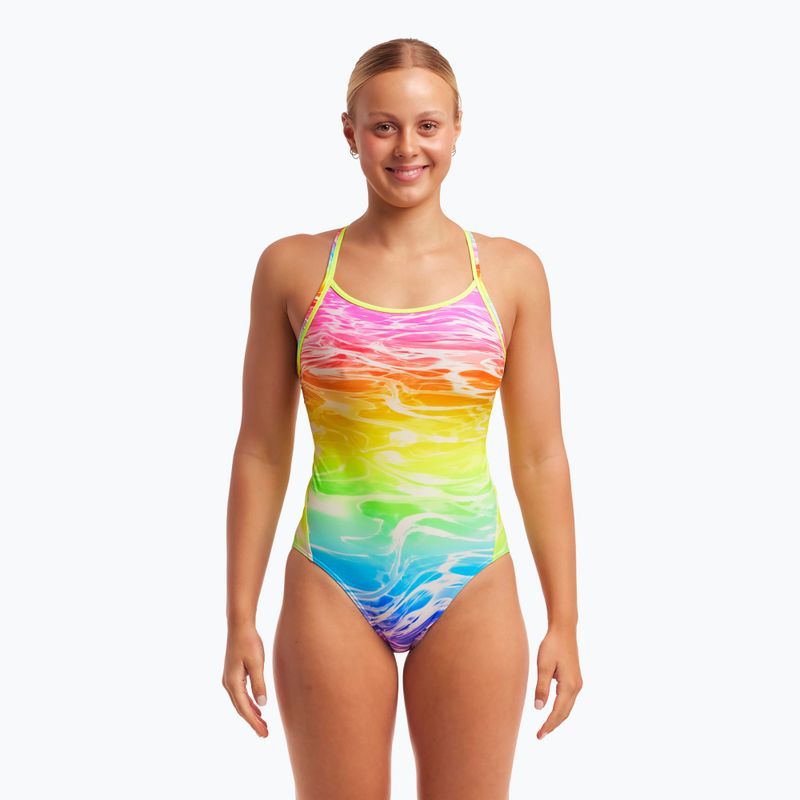 Dámské jednodílné plavky Funkita Diamond Back One Piece lake acid 5