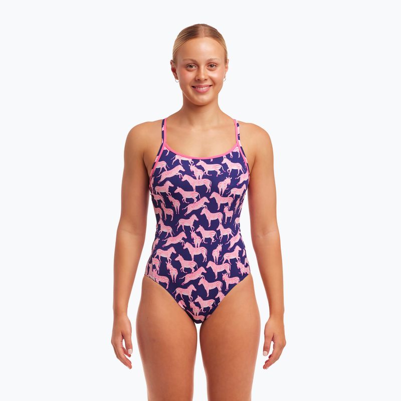 Dámské jednodílné plavky Funkita Diamond Back One Piece sweet stripes 5