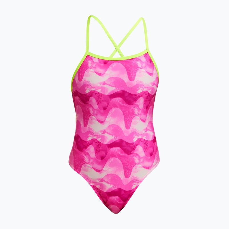 Funkita Tie Me Tight One Piece dámské plavky růžové čepice