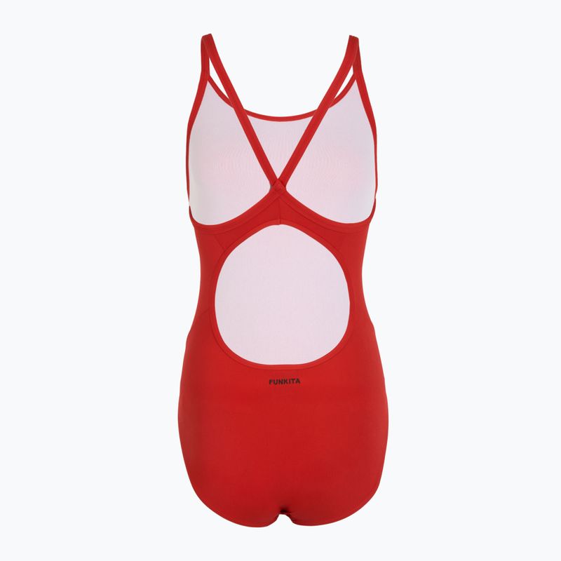 Dámské jednodílné plavky Funkita Diamond Back Still Red 2