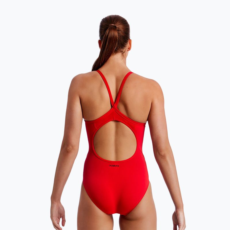 Dámské jednodílné plavky Funkita Diamond Back Still Red 2