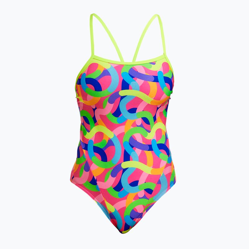 Dámské jednodílné plavky Funkita Single Strap One Piece curly wurly