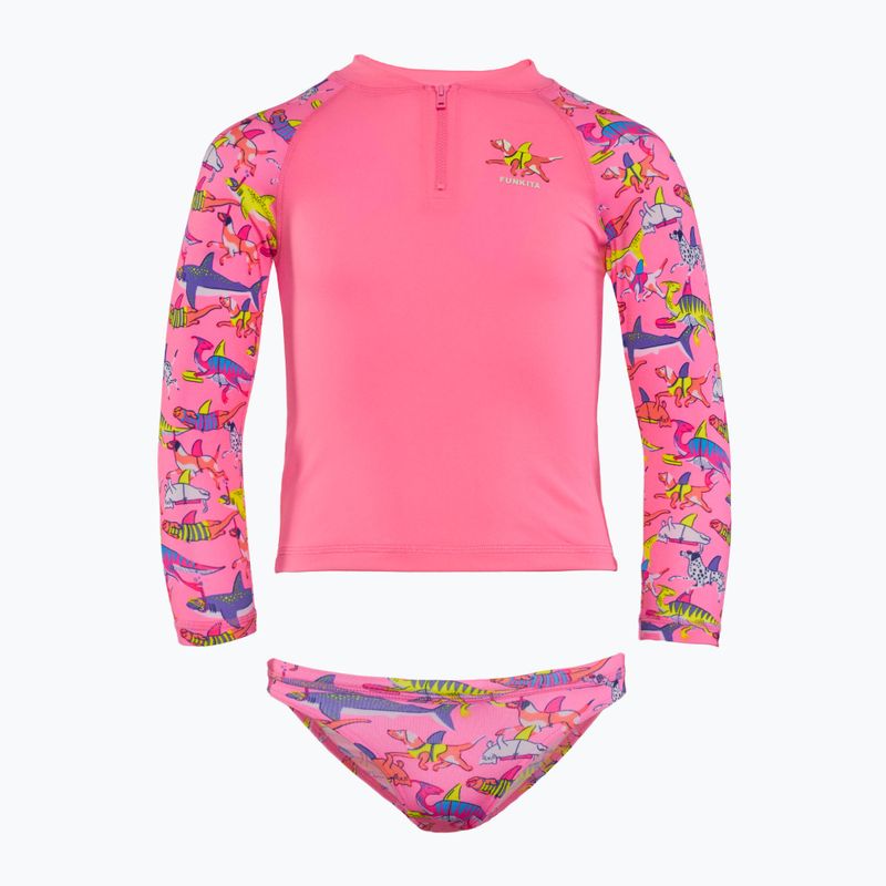 Dětská plavecká souprava Funkita Zippy Rashie & Brief learner lane