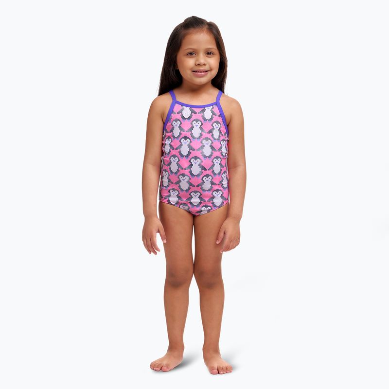 Dětské jednodílné plavky Funkita Printed One Piece pixi pengi 2