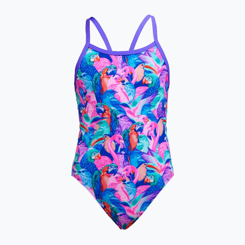 Dětské jednodílné plavky Funkita Single Strap One Piece birds gone wild