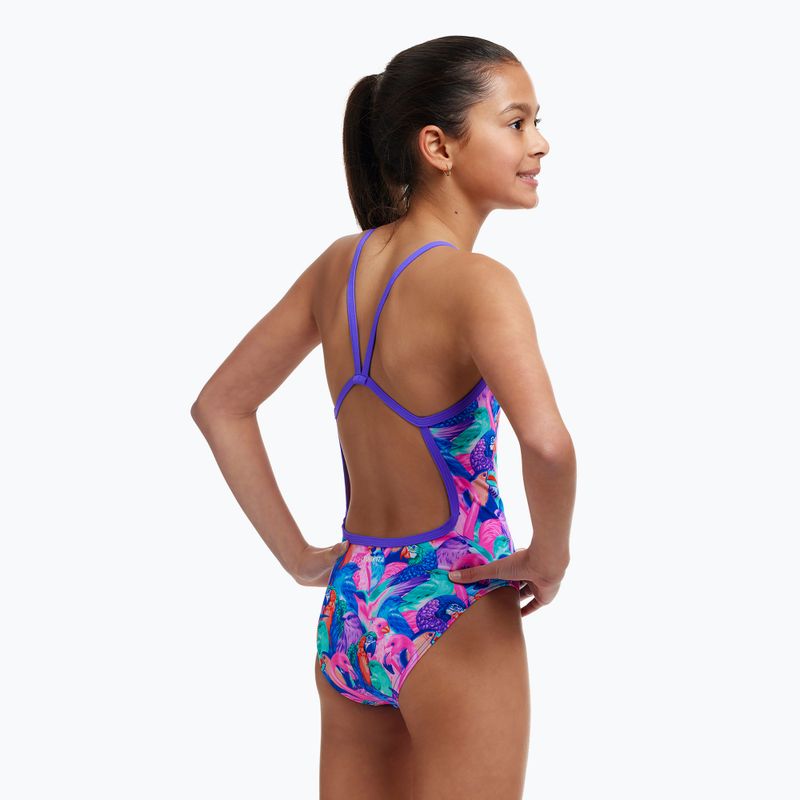 Dětské jednodílné plavky Funkita Single Strap One Piece birds gone wild 3