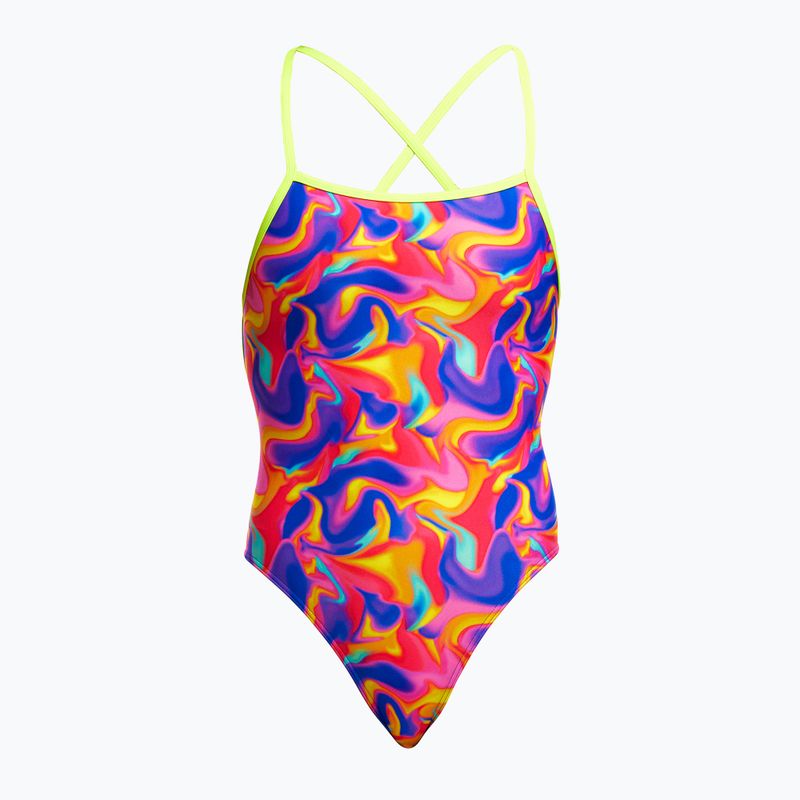 Dámské jednodílné plavky Funkita Strapped In One Piece summer swirl