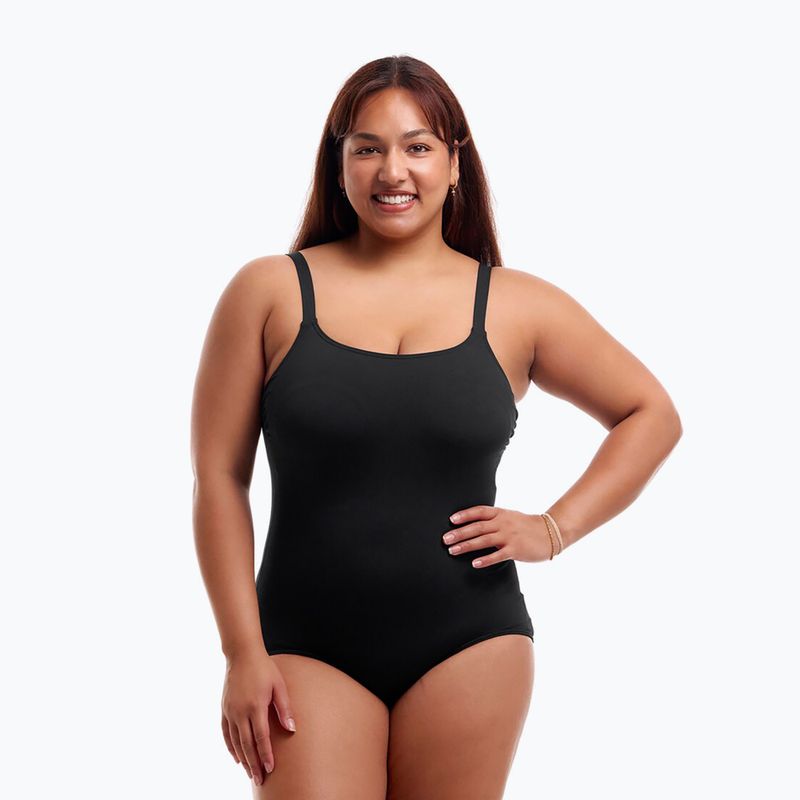 Dámské jednodílné plavky Funkita Dámské jednodílné plavky Scoop Neck Still Black 4