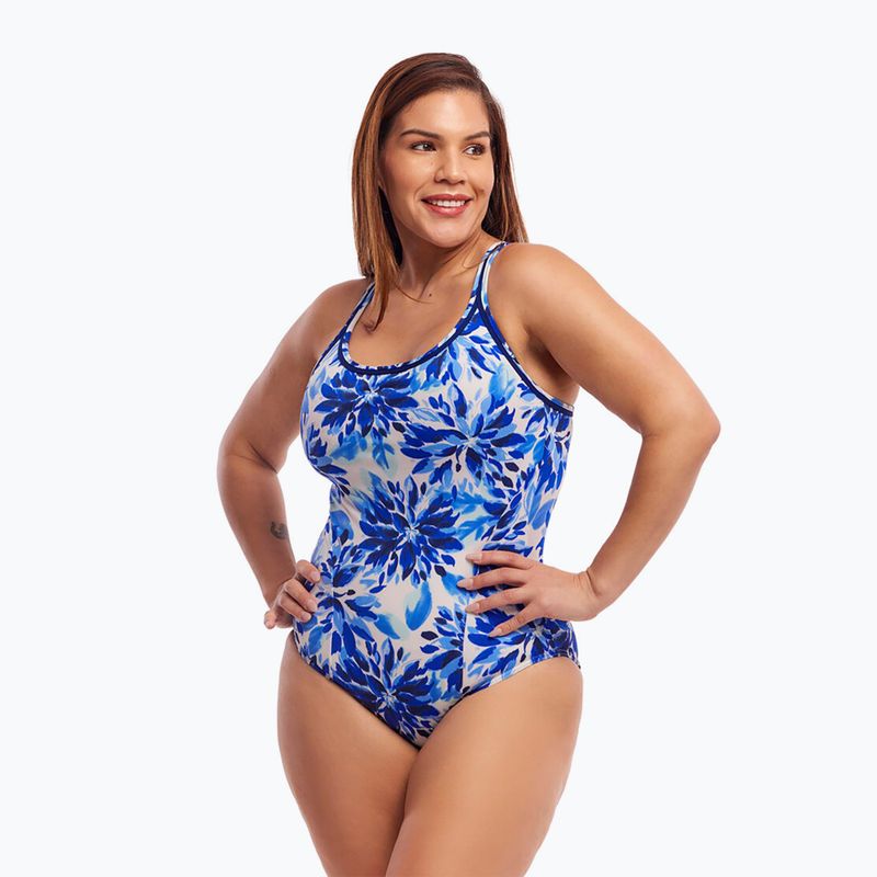 Dámské jednodílné plavky Funkita Locked In Lucy One Piece blossom blue