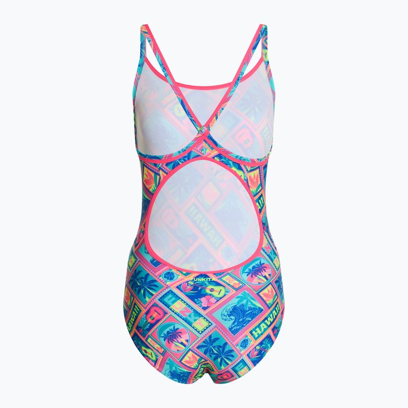 Dámské jednodílné plavky Funkita Diamond Back One Piece coco canel 2
